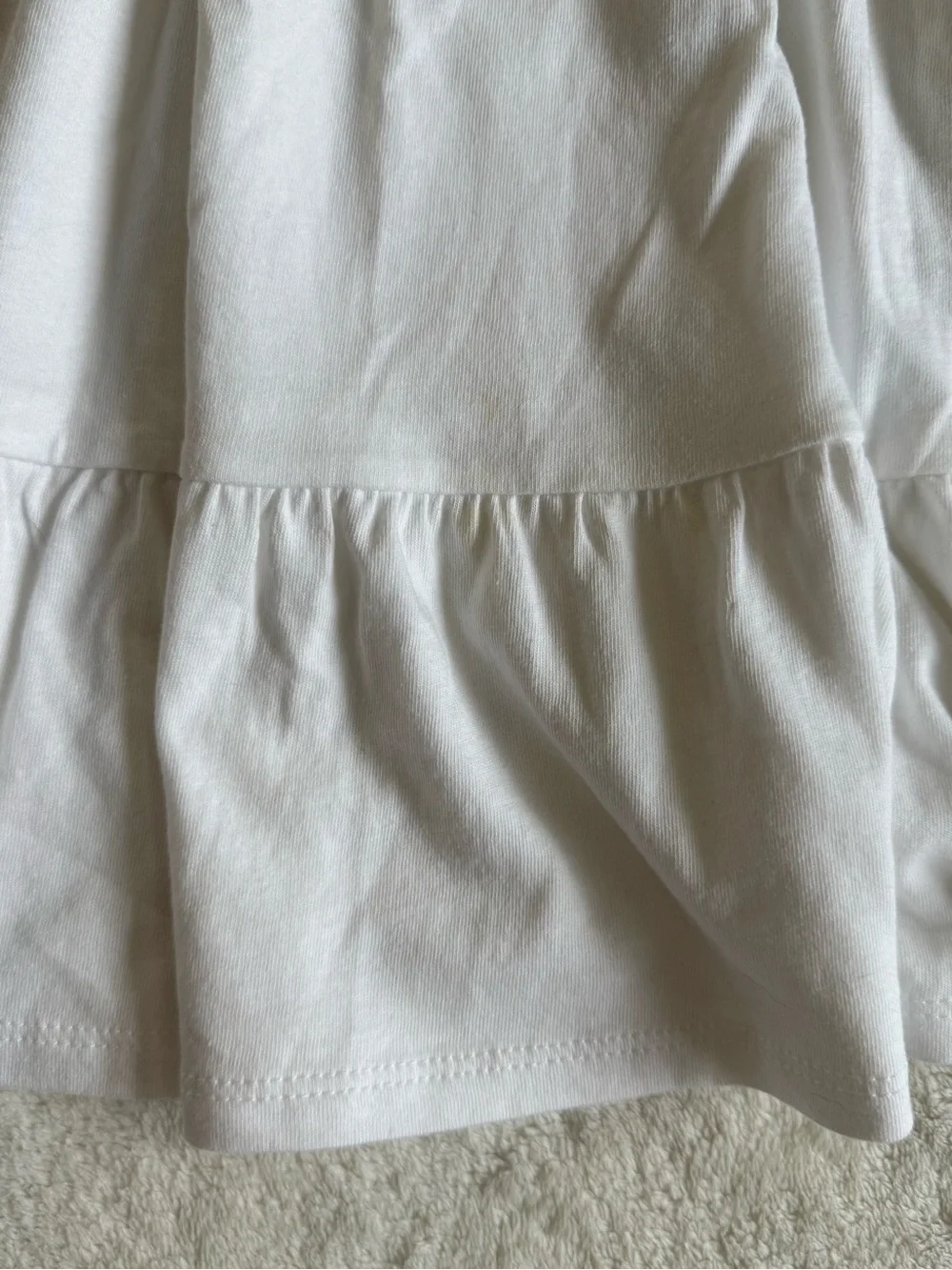 J.Crew Re-Imagined Tiered Ruffle-Sleeve Cotton Dress White Small NWT